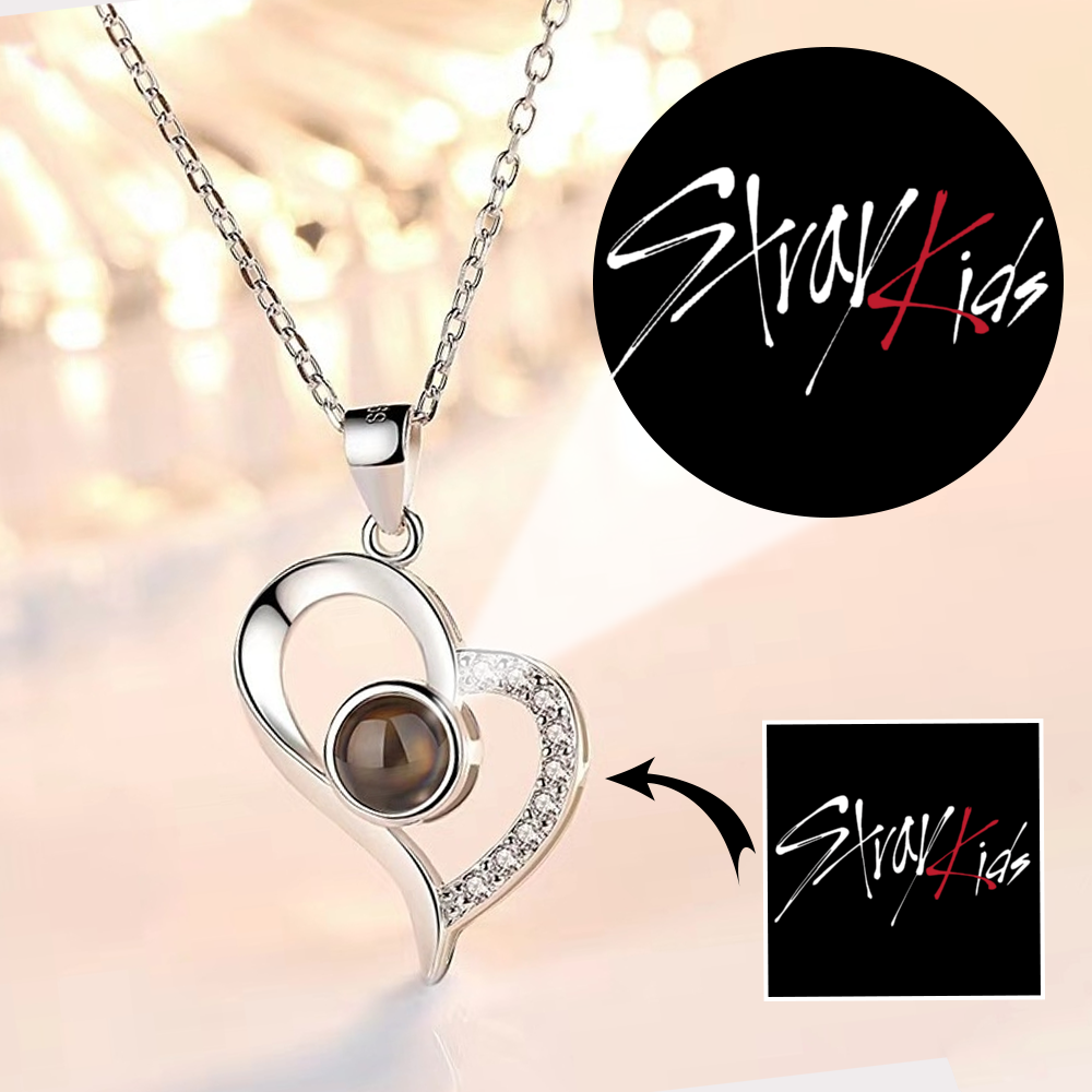 Stray Kids Heart Shape Photo Projection Pendant - KPOP ArmyBase - KPOP ...