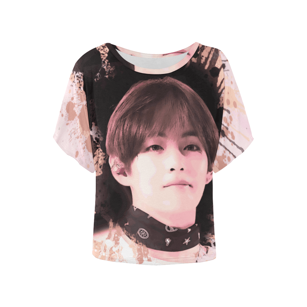 BTS Tae Image Batwing Sleeve T-Shirt