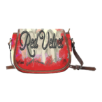 Red Velvet Saddle Bag