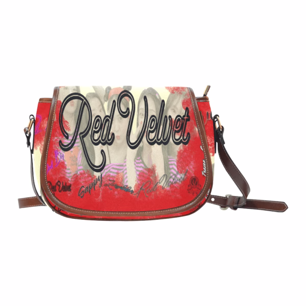 Red Velvet Saddle Bag