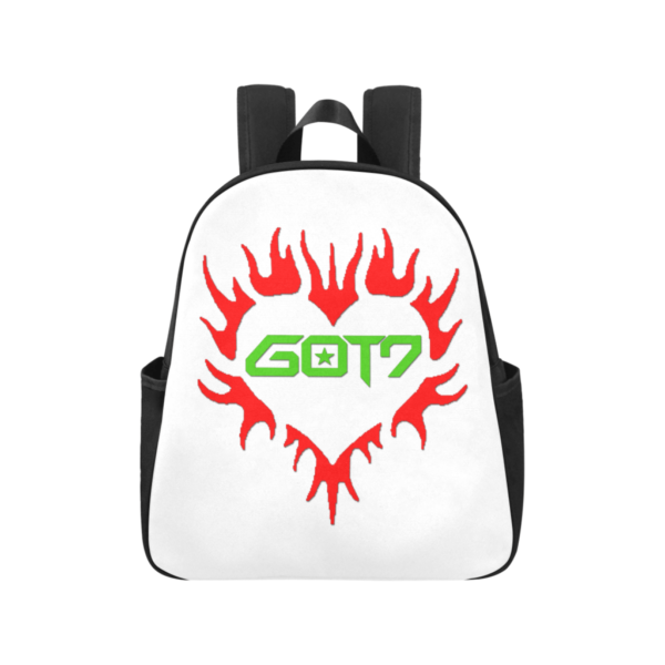 GOT7 Heart Logo Multi-Pocket Backpack