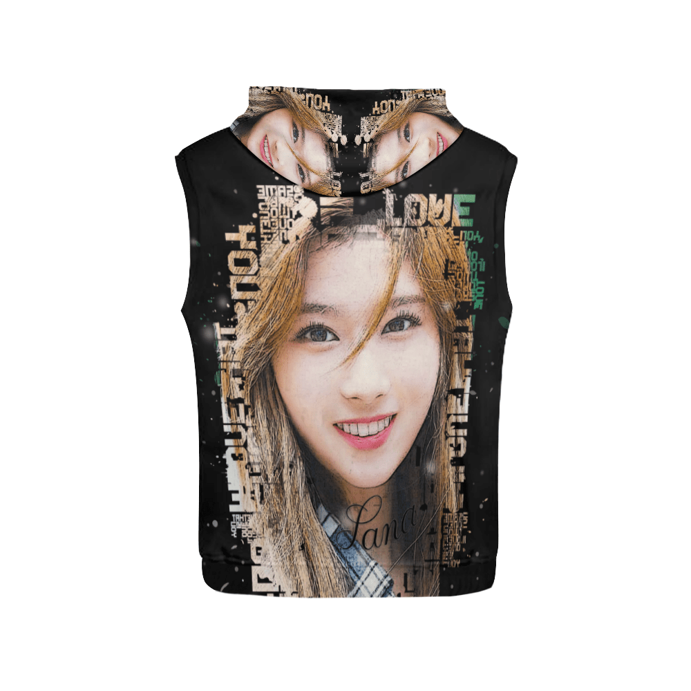 Twice Sana Women's Sleeveless Hoodie
