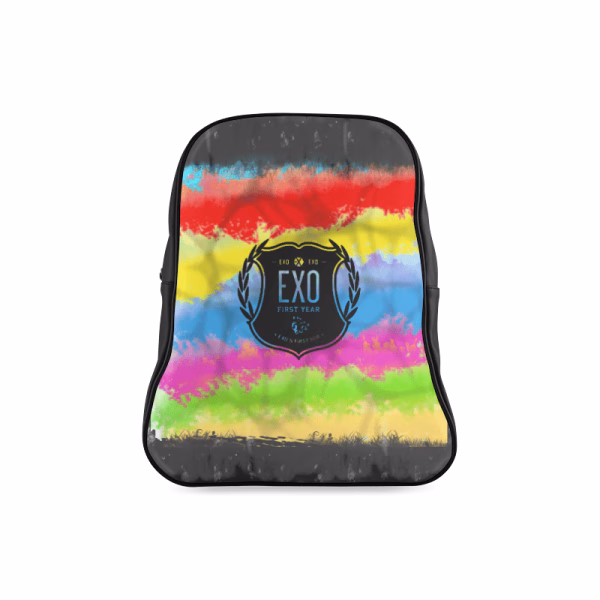 EXO Logo Colorful School Bag