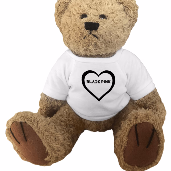 Blackpink Logo Heart Teddy Bear