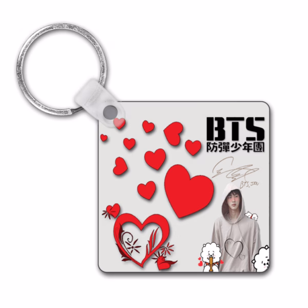 BTS Jin Square Keyring