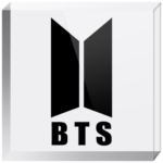 BTS Stylish Logo Acrylic Blocks