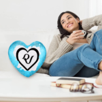 Red Velvet Multicolor Heart Sequins Pillowcase - Image 5