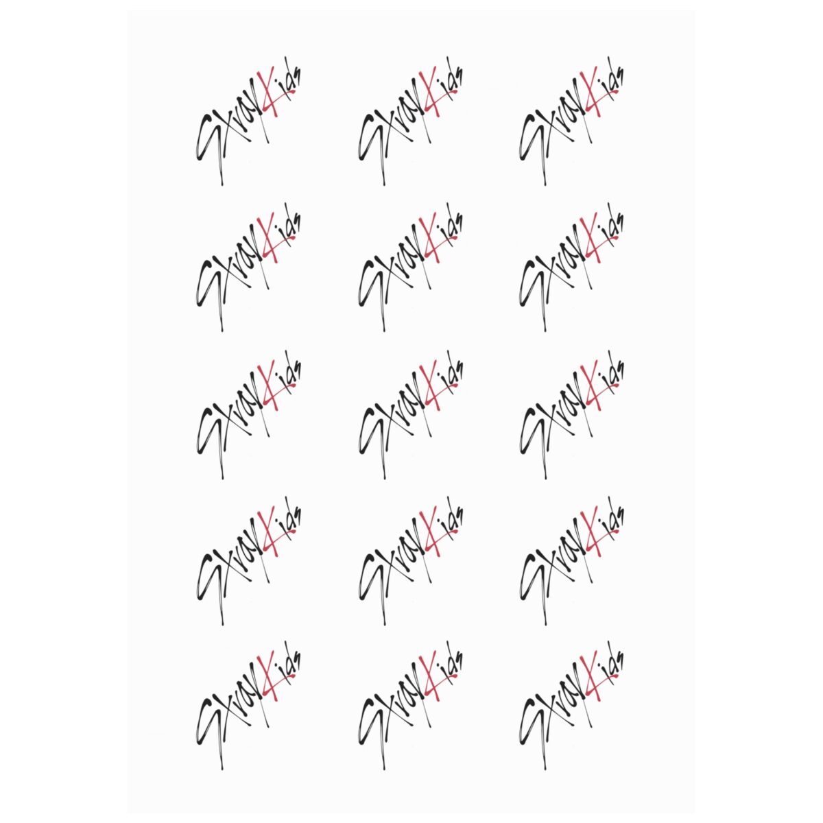 Stray Kids Logo Temporary Tattoo Stickers - Image 1