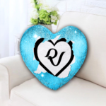 Red Velvet Multicolor Heart Sequins Pillowcase - Image 3