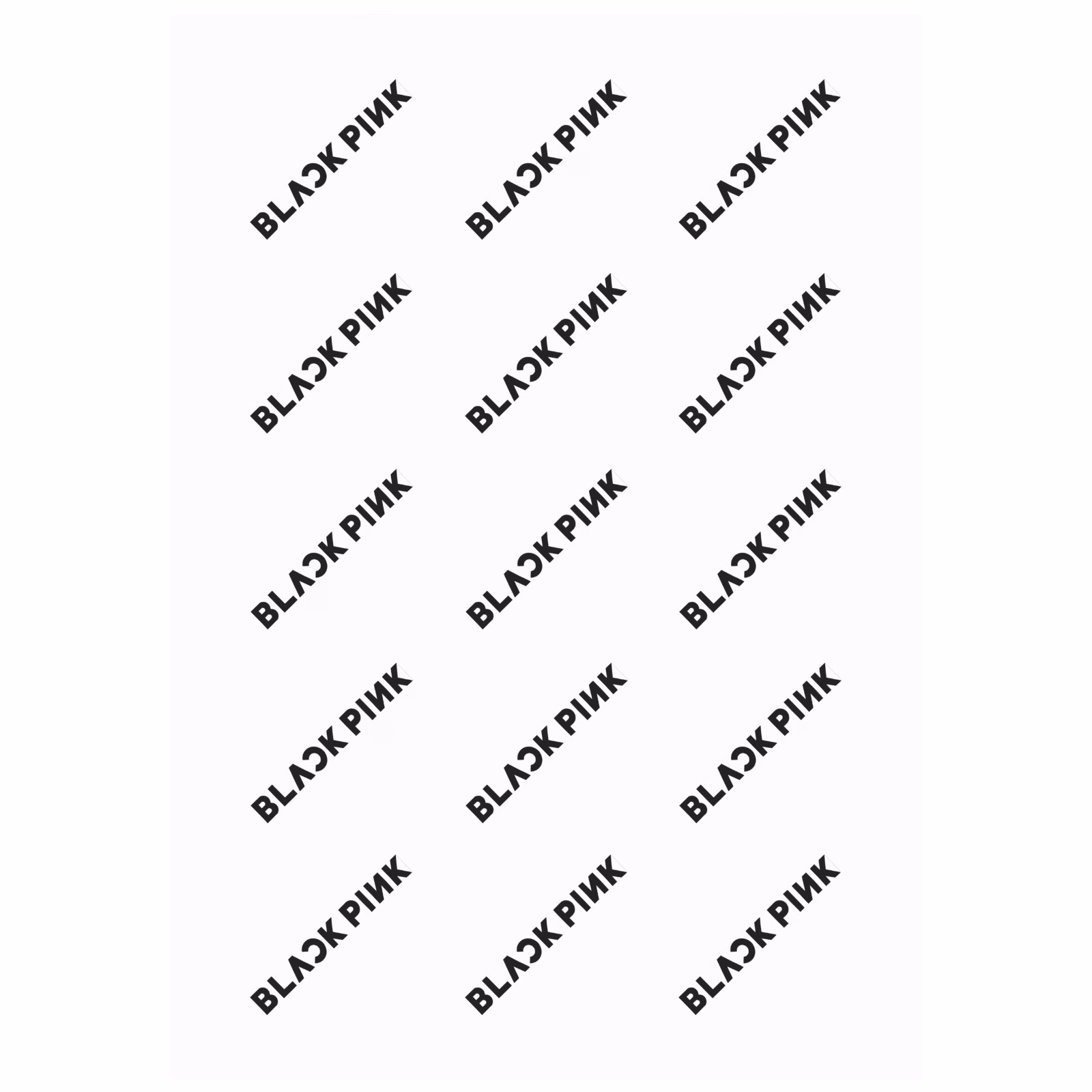 01f4bc62ecde5741c3986a6890b65992.jpg BlackPink Logo Temporary Tattoo Stickers - Image 1