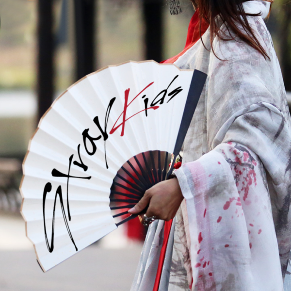 Stray Kids Double-Side Silk Folding Fan