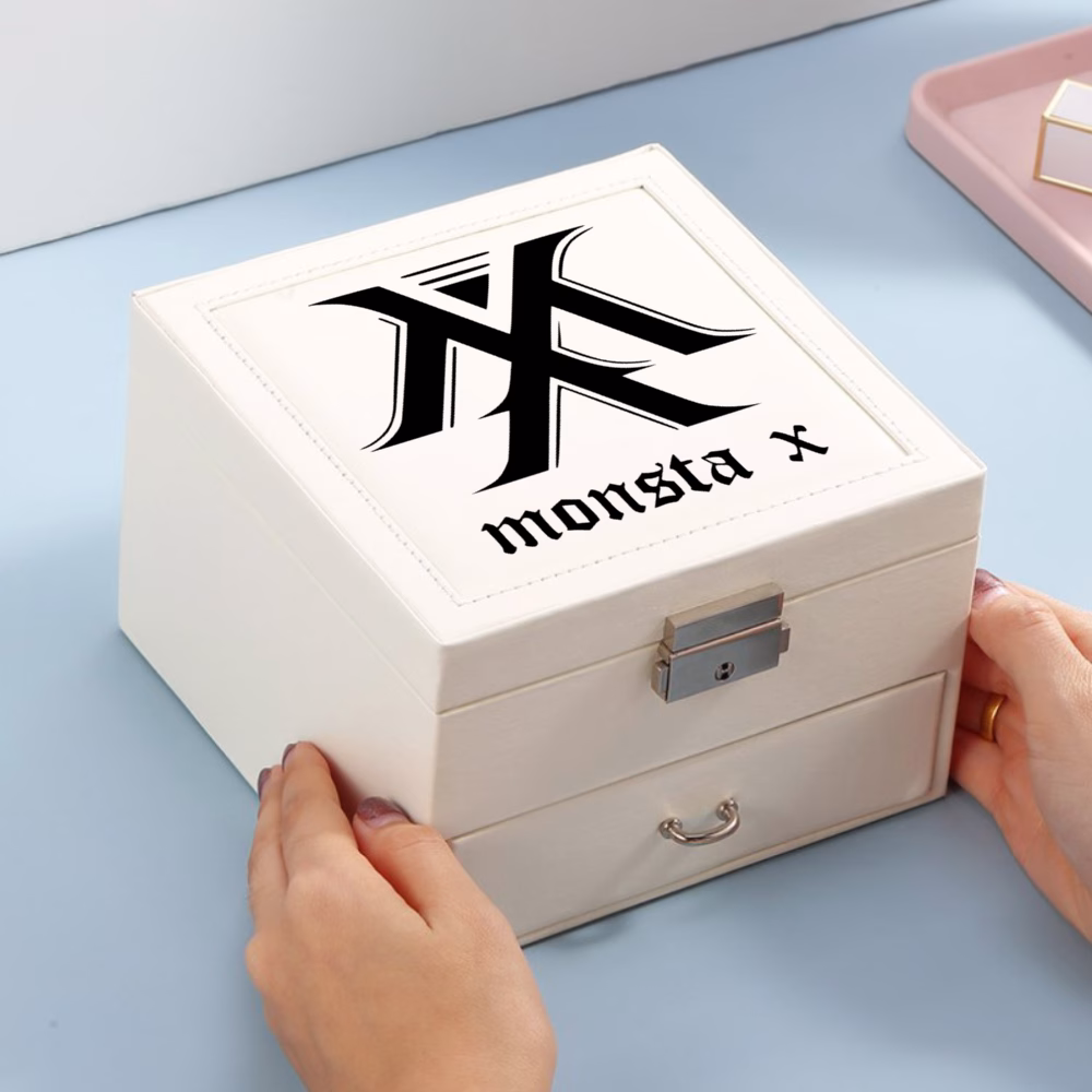 2dfcd4c74227e49a155579ccf9542ba8.png Monsta X Lockable Leather Jewelry Box - Image 1