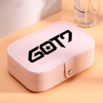 GOT7 Pink Leather Jewelry Zippered Box - Image 2