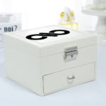 Infinite Lockable Leather Jewelry Box - Image 3
