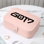 GOT7 Pink Leather Jewelry Zippered Box
