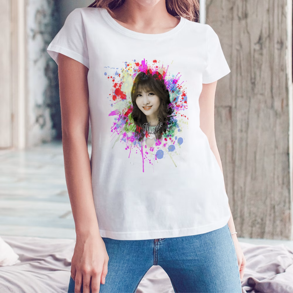 43360698e49d61d0222dce4a3e7f366a-1.png Twice Momo Unisex T-shirts - Image 1