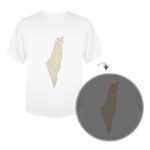 Glow in the Dark Palestine Map Men's T-Shirt - Image 2