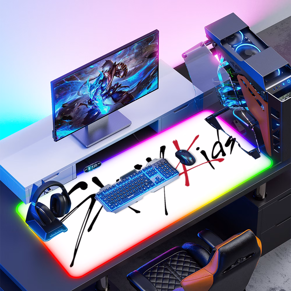 925855164ef5893aaf1a811fb16696fc.png Stray Kids Waterproof Anti-Slip LED Gaming Mouse Pad With Adjustable Lights - Image 1