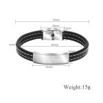 Custom Name Buckle-up Braided Leather Bracelet - Image 5